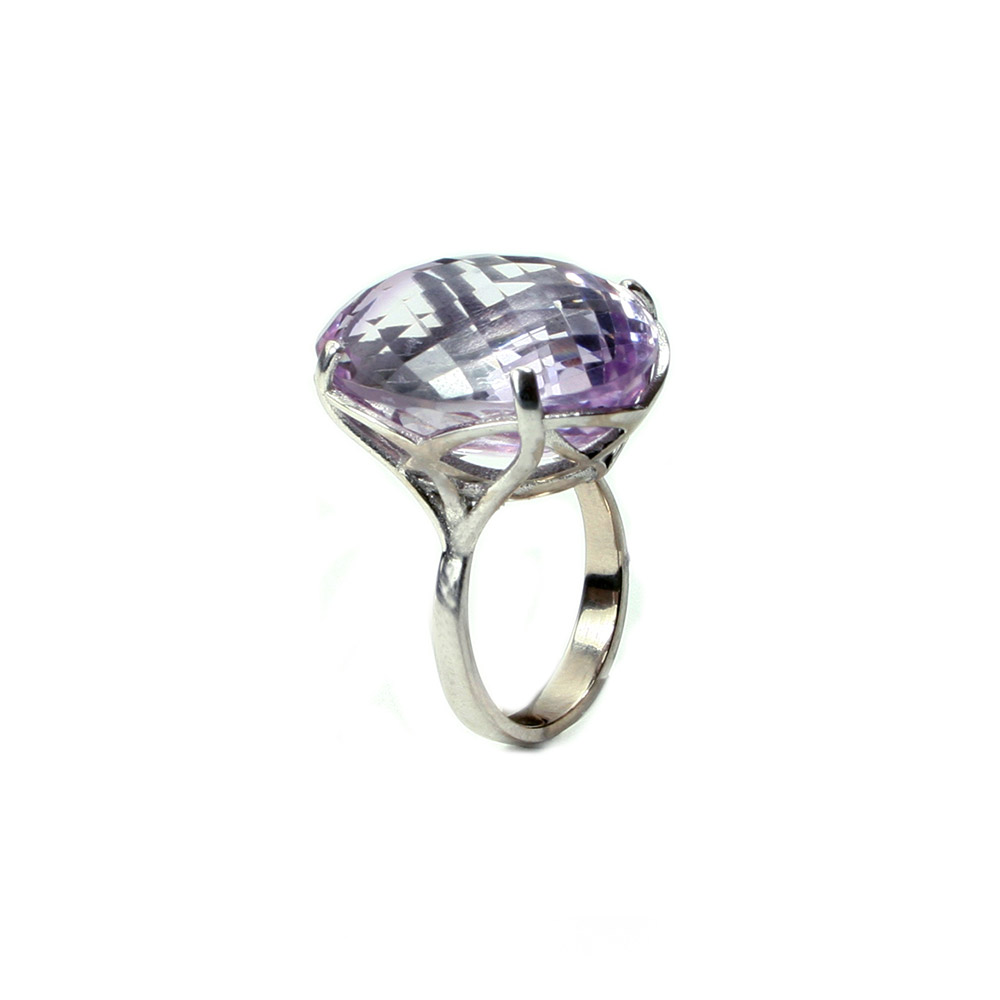 Serena Fox jewellery Infinity Ring Lilac Amethyst ring, 31.79cts 18W