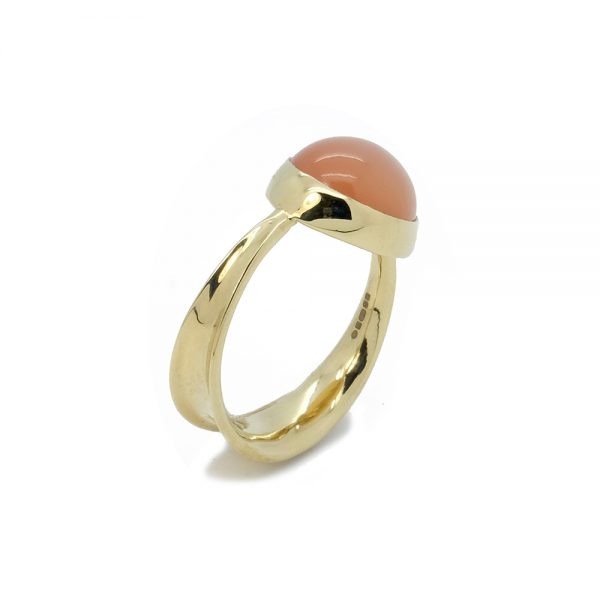 Serena Fox Ribbon Seaweed Ring apricot