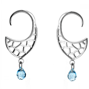 Serena Fox Atlantis Shield Earrings