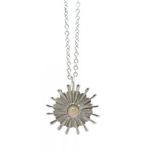 Serena Fox Sunray Pendant Necklace