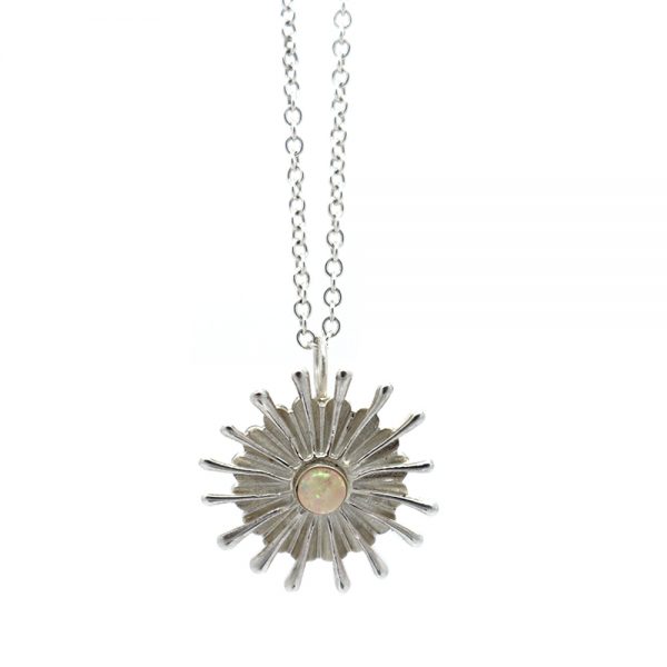 Serena Fox Sunray Pendant Necklace